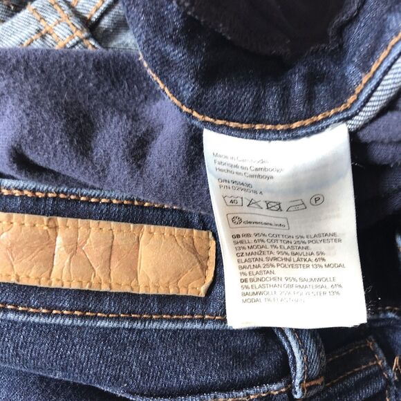 H&M & Denim Maternity Jeans Pant SZ 10 Blue Mama Skinny High Rib Stretch Tummy - Picture 4 of 10